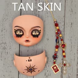 ICY DBS OOAK Blyth doll Hand-Painted Face Plate Including Back Plate Screws Lips carved 1/6 BJD Anime Girl