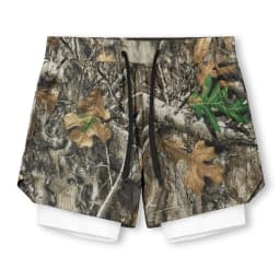 Men's 2-in-1 Running Shorts Quick Dry Gym Sports Shorts Double Layer Breathable Beach Fitness Inner Lining Summer 2025
