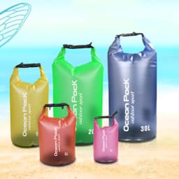 2/5/10/15/20L PVC Waterproof Swimming Bag Dry Sack Waterproof Floating Dry Gear Bags For Boating Fishing Rafting Swimming