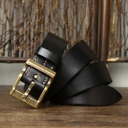 3.8CM Pure Cowhide High Quality Genuine Leather Belts for Men Strap Male Brass Buckle Fancy Vintage Jeans Cowboy Thicken Cintos