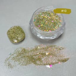 12 Colors Chameleon Glitter Flakes Irregular Untra-Thin Chameleon Yuki Glitter Sequins Mirror Effect Manicure Chameleon Sequins