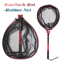 HISTAR Ultralight Portable Soft Rubber Mesh With Stainless Steel Handle Fly Fishing Tool Accessories Foldable Landing Net