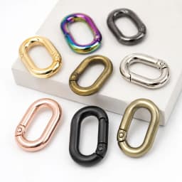 10/20Pcs Spring O Ring Buckles 13-32mm Openable Loop Carabiner Clip Hook for Bag Strap Keyring DIY Craft Hardware Accessories