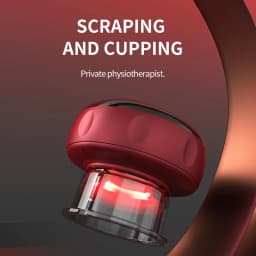 Smart Vacuum Cupper Body Cupping Scraping Massager Electric Heated Suction Cup Device Back Neck Arm Massager Relieve Fatigue