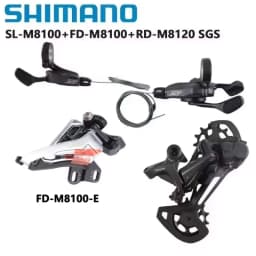 Shimano DEORE XT SLX M8120 M7120 Groupset Shifter Lever 2x12s Front Derailleur RD SGS M8100 M8120 M7100 For MTB Mountain Bike