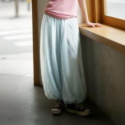 Maden Women's Elastic Waist Mint Mambo Cool Touch Draped Bloomers Lantern Jogger Loose Wide Leg Lazy Casual Summer Light Pants
