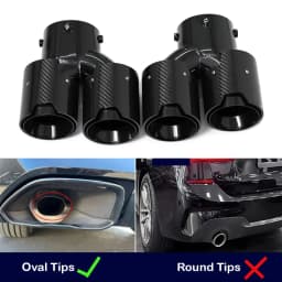 For BMW M240i M340i M440i G20 G21 G22 G42 Exhaust Pipe Upgrade Quad Muffler Tailpipe Tip Nozzle Exhaust Head