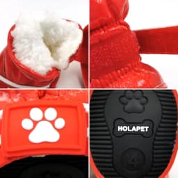Winter Dog Shoes For Small Medium Dogs Cats Waterproof Non-slip Puppy Snow Boots Fleece Warm Chihuahua French Bulldog Pet Shoes