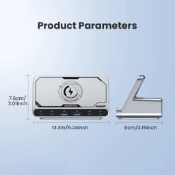 ASOMETECH 160W USB Charging Station 7 in 1 Wireless Charger 65W 45W PPS PD Type C Fast Charge For Macbook iPad iPhone 16 Samsung