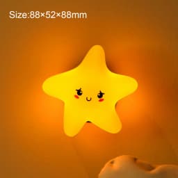 Silicone Led Night Light Wall Lamp Dimmable Bedside USB Rechargeable Baby Kids Lights Moon Star Cloud Touch Control Lamp Bedroom