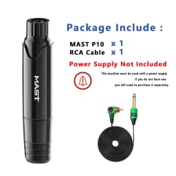 Mast P10 Complete Tattoo Kit Permanent Makeup Tattoo Machine Pen Set Power Supply Mast PRO Cartridge for Tattoo Artist