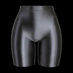 Women Cropped Pants Oily Shiny Luster Tights Form-fitting Opaque Sexy High Waist Capris Smooth Super Smoothy Skinny Leggings