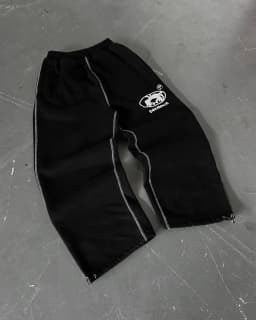 Retro Striped Sweatpants Elastic Waist Elastic Casual Pants Y2K Pants Harajuku Hip Hop Loose Pants Jogging Street Wear COTTON