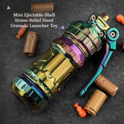 Tactical Grenade Launcher Toy Set Shell Ejecting Fidget Spinner Mini Stress Relief Finger Toy Gun Alloy Grenade Model