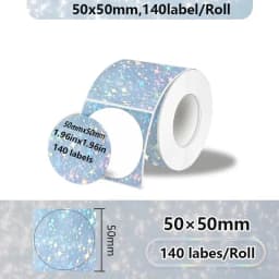 1Roll Label Sticker Self-Adhesive Thermal Paper,Suit for M110 M220 M200 E210 P50 DETONG P1 WP9520 Munbyn Nelko PM220 MiniPrinter