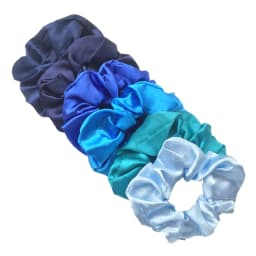 16/6-Piece Women's Pure Color Satin Large Scrunchie Daily Simple Atmospheric Set