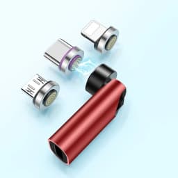 540° Degree Rotating Magnetic Wire Fast Charging PD 5A Adapter For Mobile Phone Accessories Type-C Data Transfer Cable Connector