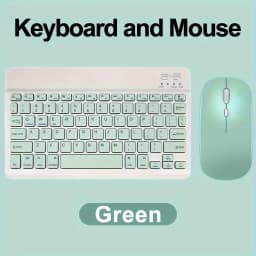 10 in Mini Wireless Keyboard and Mouse Rechargeable Slim Keyboard and mouse set For iPad Air Pro Tablet For Android IOS Windows