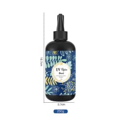 UV Resin - 100g Crystal Clear Hard Type UV Glue Ultraviolet Curing Epoxy Resin for DIY Jewelry Making, Craft Decoration