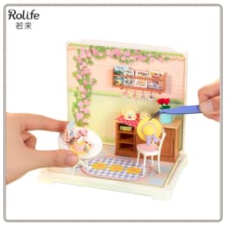 New Original Rolife Super World DIY Wooden Mini House Scene Assembly Toy Model Blind Box Prop Landscape Children's Gift in Stock