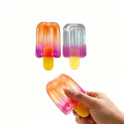 NEEDOH 1/2Pcs Summer Ice Cream Fidget Squishy TPR Squeeze Sensory Stress Relief Toy Holiday Mother's Day Kids Party Gift