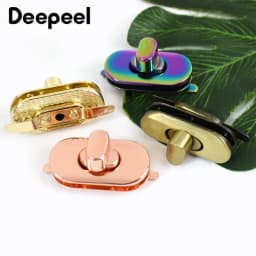 2/3/5Pcs Deepeel 35*18mm Metal Turn Lock Buckle for Purse Handbag Replace Twist Locks Wallet Closures Clasps Bag Accessories