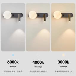 Wall Lamp Nordic Modern Black and White Minimalist Living Room Sofa Background Wall Decorative Lamp Light Luxury Bedroom Bedside