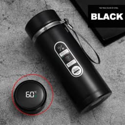 SoftAura Stainless Steel Thermos Bottle LED Temperature Display 500ML- 1L Sus304 Vacuum Flask Portable Cup 2026 New