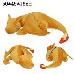 Anime Pokemon Plush Toy Sleeping Charizard Charmander Psyduck Snorlax Stuffed Doll Animal Pillow Peluche Pillow Birthday Gift