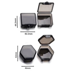 3pcs/Lot Colorful Square Plastic Storage Box Beads Earrings Hexagon Jewelry Container for DIY Craft Jewelry Making Organizer