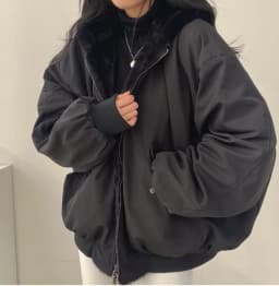 Thickened Two-Sided Wear Lambswool Cotton Jacket Korea Down Women's Winter New Zipper Hooded Parkas