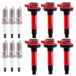 Carbole 6x Ignition Coils + 6x Spark Plugs Kit For 2008-2016 Ford Taurus Edge 3.5L UF553