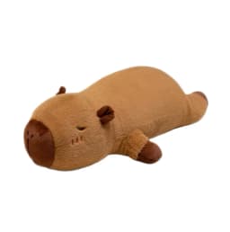 Kawaii Capybara Plush Toy Stuffed Capibara Fluffy Doll Long Sleep Soft Pillow Sofa Cushion Sleeping Children Toys Gift