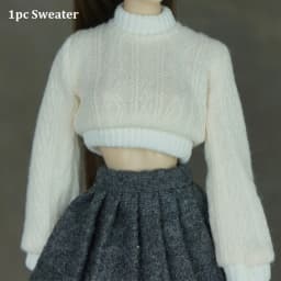 Handmade Doll Knitted Sweater Multicolored Mini 30cm Dolls Casual Dress Kids DIY Gift Toys Doll Accessories Tops for 1/6 Doll