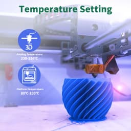 Geeetech ABS+ 3D Filament 1.75mm 1KG Plastic, 3D Printer Material, Tangle-Free, Non-Toxic, Vacuum Packaging White Black
