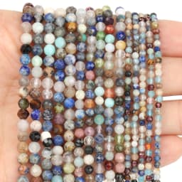 Natural Pink Opal Stone Beads Faceted 2mm 3mm 4mm Round Loose Beads Diy Bracelet Necklace Jewelry Making Accessories