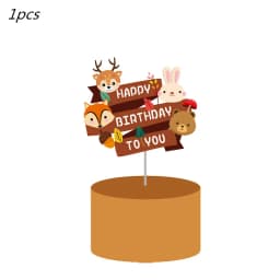 Woodland Animal Disposable Tableware Wild Forest Bear Fox Plate Cup Napkin Jungle Safari Happy Birthday Party Decor Kid Boy Girl