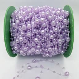 5/10yards 3-8mm Fishing Line Artificial Pearls String Beads Chain for Diy Christmas Tree Wreath Decoration Party Supplies