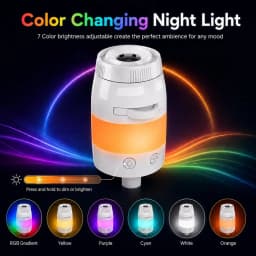 2-IN-1 USB Galaxy Projection Light with 13 Scenes, 7 Colors Stepless Dimming Night Light for Car Interior, Home, Bedroom, Romantic Galaxy Atmosphere Light