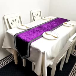 New Chinese Simple Tablecloth Modern Table Black Flag Runner European Velvet Bed Runner Pure Color Table Cloth