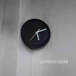 8 Inch Corner Wall Clocks Minimalist Wall Art Clock Bedroom Mechanism Silent Watches Living Room Luxury Desktop Watch Home Decor