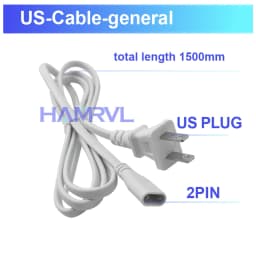 Hexagon LED Light 2-Pin Power Cord with On/Off Switch for HAMRVL Honeycomb Garage Lights & Lighting Systems Replacement Cable