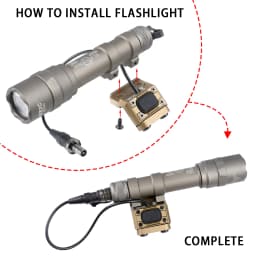 Surefire M300 M600 Flashlight With UNIT Lite Pressure Switch fit 20mm Rail SF M300B M600C M600B LED Scout Light