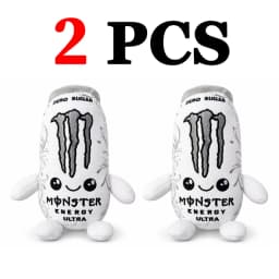 Monster Energy Drink Can Plush Toy - Cute Soft Cartoon Stuffed Doll Home Decor & Gift for Fans Friends - New Plushie Figure