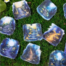 10pcs Stickers Nature Trail Landscaping Handbook DIY Material Decorative Stickers Supplies Package Scrapbook Cut 155*95mm