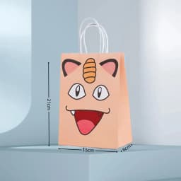 Pokemon Gift Bags Pikachu Hand-held Paper Packing Treat Bag Anime Kraft Paper Bag Gift Packaging Party Festive Party Supplies