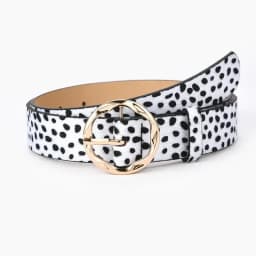 2023 New Women Leopard Snake Zebra Pattern Snakeskin Cos Skin Cricle Pin Golden Buckle Belts for Dress Jeans Suits