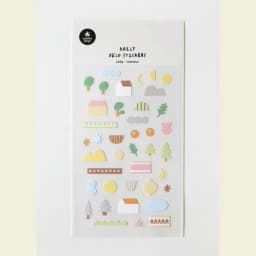 Korean Import Suatelier Cream Simple Live Paper Stickers Scrapbooking Diy Journal Stationery Sticker Decor School Supplies 1169