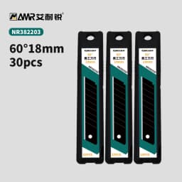 AMR 10//30/50 PCS Replaceable Knife Blade 18mm/9mm Width Metal For Home School Suplie Art Craft Paper Box Cutting Utility Knife