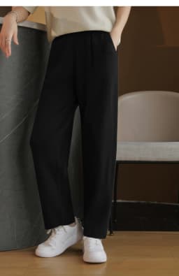Pure Cashmere Pants with Open Pocket, Feet Show Legs, Casual Harem Pants, Knitted Pants, New, Autumn and Winter